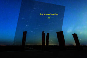 Andromedanebel mit Strichbild